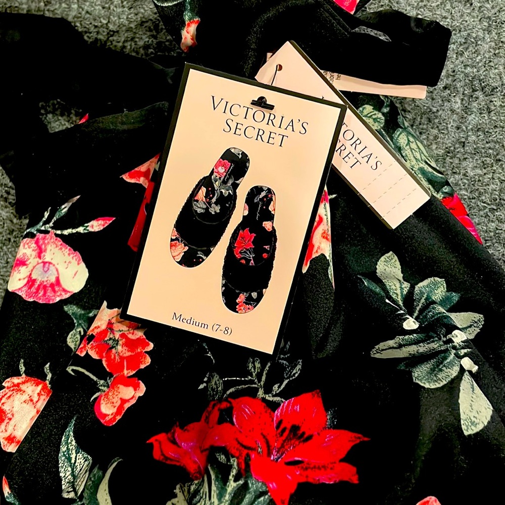 Victoria’s Secret satin slippers